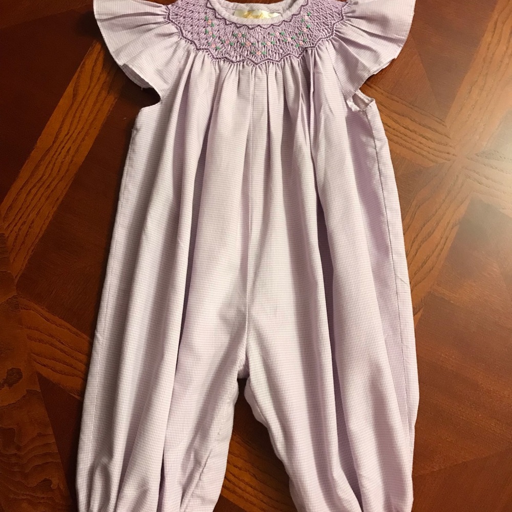 EUC Rosalina Girl’s Smocked Romper
